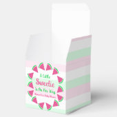 Baby shower van zoete watermeloenen bedankdoosjes (Geopend)