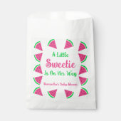 Baby shower van zoete watermeloenen bedankzakje (Voorkant)