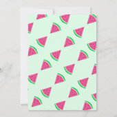 Baby shower van zoete watermeloenen kaart (Achterkant)
