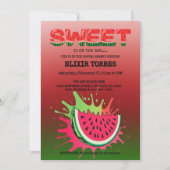 Baby shower van zoete watermeloenen kaart (Voorkant)