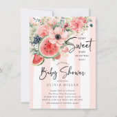 Baby shower van zoete watermeloenen kaart (Voorkant)