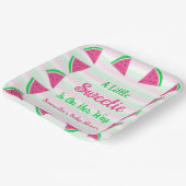Baby shower van zoete watermeloenen papieren bordje (Gebogen)