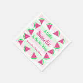 Baby shower van zoete watermeloenen servet (Hoek)