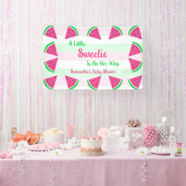 Baby shower van zoete watermeloenen spandoek