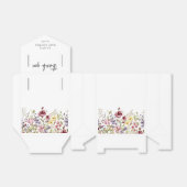 Baby shower van zoete wilde bloemen bedankdoosjes (Uitgevouwen)