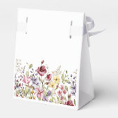 Baby shower van zoete wilde bloemen bedankdoosjes (Achterkant)