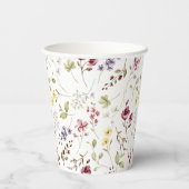 Baby shower van zoete wilde bloemen papieren bekers (Achterkant)
