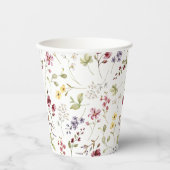 Baby shower van zoete wilde bloemen papieren bekers (Voorkant)