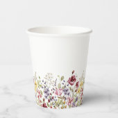 Baby shower van zoete wilde bloemen papieren bekers (Achterkant)