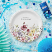 Baby shower van zoete wilde bloemen papieren bordje (Feest)