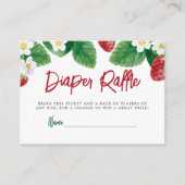 Baby shower van zomeraardbeien informatiekaartje (Voorkant)