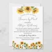 Baby shower van zonnebloempitten per post kaart (Voorkant)