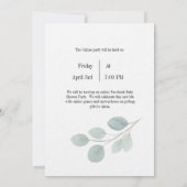 baby shower Verandering van plannen Facebook Kaart (Achterkant)