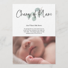 baby shower Verandering van plannen Facebook Kaart