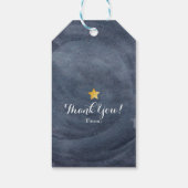 Baby shower verhalenboek kinderkamer rijm aangepas cadeaulabel (Achterkant)