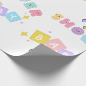Baby shower verpakt papier (Hoek)