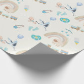 Baby shower verpakt papier | Babyjongens (Hoek)