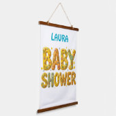 Baby shower verrassing hangend wandkleed (Gebogen)