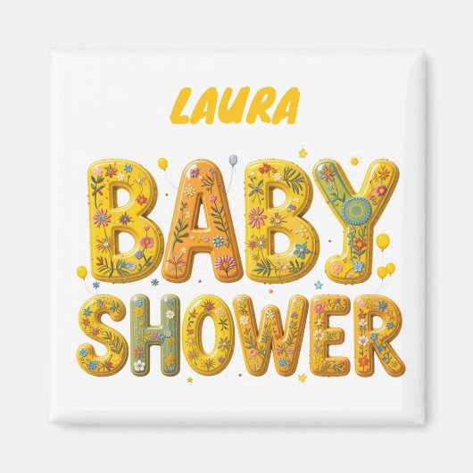 Baby shower verrassing magneet (Voorkant)