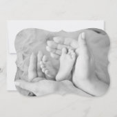 Baby Shower Verwacht Feest Bestemming Bestemming Kaart (Achterkant)