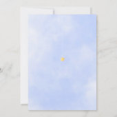 Baby Shower Verzending Op Afstand Jongen Blauw Kaart (Achterkant)