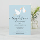 Baby Shower Verzendingsset voor Lange Afstand Kaart (Staand voorkant)