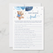 Baby shower vete spel Teddy Bear Kaart (Voorkant)