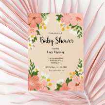 Baby shower Vetroze bloemen
