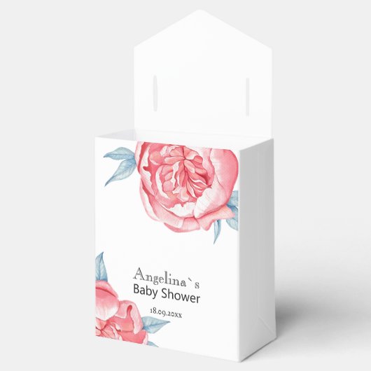 Baby shower Vierbox Bedankdoosjes (Geopend)