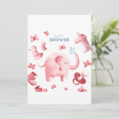 Baby shower vieren kaart (Staand voorkant)