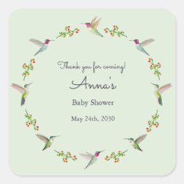 Baby Shower Vierkante Sticker