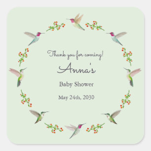 Baby Shower Vierkante Sticker