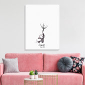 Baby shower Vingerafdruk Gastenboek - Canvas (Insitu (Woonkamer))