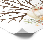 Baby shower Vingerprint Guestbook Poster (Hoek)