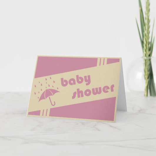 baby shower: vintage paraplu (Voorkant)