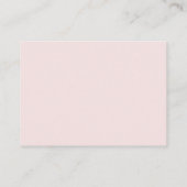 Baby shower Virtual Option Roze Informatiekaartje (Achterkant)
