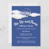 Baby shower vliegende jongens blauw kaart (Voorkant)