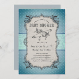  BABY SHOWER - vliegtuig Kaart
