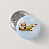 Baby shower vliegtuig ronde button 3,2 cm (Voorkant /achterkant)