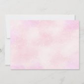 Baby shower vliegtuigroze Teddy Bear Bedankkaart (Achterkant)