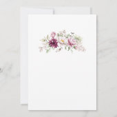 Baby shower vlinder bloemig roze meisje kaart (Achterkant)