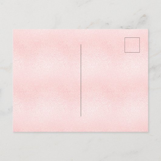 Baby shower vlinderroze pampagmeisje uitnodiging briefkaart (Achterkant)