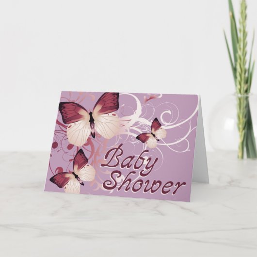 Baby shower: Vlinders: (Voorkant)