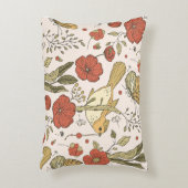 Baby Shower | Vlinders & Bloesems Poëtische Bloeme Accent Kussen (Voorkant(Verticaal))