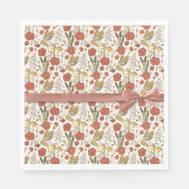 Baby Shower | Vlinders & Bloesems Poetische Bloeme Servet