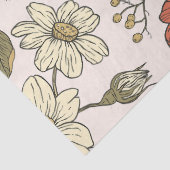 Baby Shower | Vlinders & Bloesems Poetische Bloeme Tissuepapier (Detail)