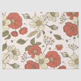 Baby Shower | Vlinders & Bloesems Poetische Bloeme Tissuepapier