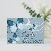 baby shower: Vlinders Kaart (Staand voorkant)