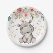 Baby shower vogeldagklauwhuffier Bord (Voorkant)