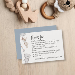 Baby shower voor aanvraag van baby-tweelingboeken informatiekaartje